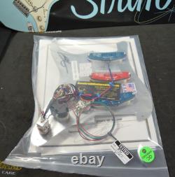 Silver Beatle Loaded Fender Stratocaster Pickguard with NAMM Select pickups