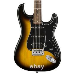 Squier Affinity HSS Stratocaster Electric Guitar Brown Sunburst with Fender Play
