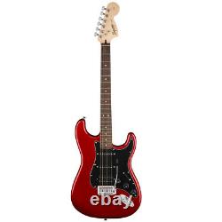 Squier Affinity HSS Stratocaster Electric Guitar Candy Apple Red + Fender Play