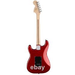 Squier Affinity HSS Stratocaster Electric Guitar Candy Apple Red & Fender Play