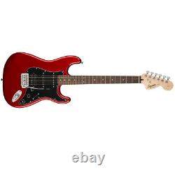 Squier Affinity HSS Stratocaster Electric Guitar Candy Apple Red & Fender Play