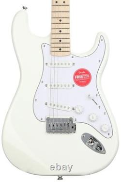 Squier Affinity Series Stratocaster Electric Guitar Olympic White with Maple