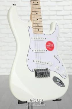 Squier Affinity Series Stratocaster Electric Guitar Olympic White with Maple