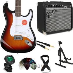 Squier Affinity Series Stratocaster Electric Guitar and Fender Amp Bundle