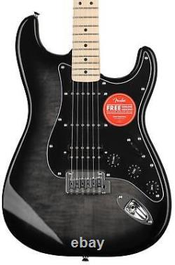 Squier Affinity Series Stratocaster FMT HSS Electric Guitar Black Burst with