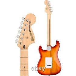 Squier Affinity Series Stratocaster FMT HSS Maple FB Guitar Sienna Sunburst