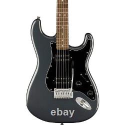 Squier Affinity Series Stratocaster HH Electric Guitar Charcoal Frost Metallic