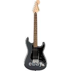 Squier Affinity Series Stratocaster HH Electric Guitar Charcoal Frost Metallic