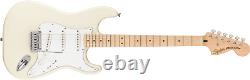 Squier Affinity Series Stratocaster White Pickguard Olympic White maple neck