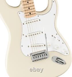 Squier Affinity Series Stratocaster White Pickguard Olympic White maple neck