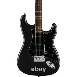 Squier Affinity Stratocaster HSS Guitar Pack wFrontman Amp Charcoal Frost Metal