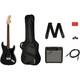 Squier Affinity Stratocaster Hss Guitar Pack Withfrontman Amp Charcoal Frost Metal