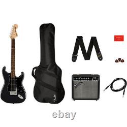 Squier Affinity Stratocaster HSS Guitar Pack withFrontman Amp Charcoal Frost Metal