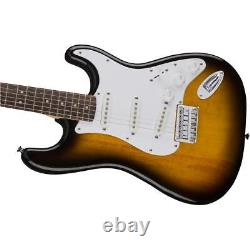 Squier Bullet Stratocaster SSS Electric Guitar, Indian Laurel, Brown Sunburst