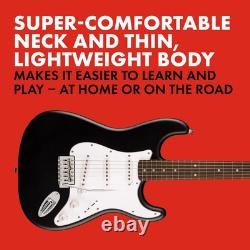Squier Debut Series Stratocaster Electric Guitar, Beginner Guitar, with 2-Year W