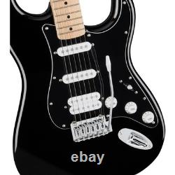 Squier FSR Affinity Stratocaster HSS, Maple Fingerboard, Black Pickguard, Black