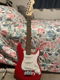Squier Fender Stratocaster Electric Guitar Cherry Red