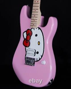 Squier LTD Hello Kitty Stratocaster with Gig Bag, Maple FB, Pink