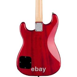 Squier Paranormal Strat-O-Sonic Laurel Fingerboard Guitar Crimson Red Trans