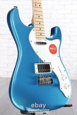Squier Paranormal Stratocaster Deluxe Electric Guitar Lake Placid Blue, Maple