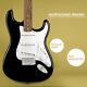Squier Sss Stratocaster Electric Guitar Black With Fender Play