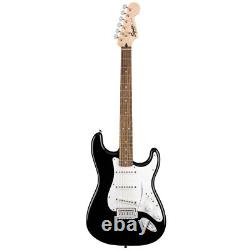 Squier SSS Stratocaster Electric Guitar Black with Fender Play