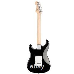 Squier SSS Stratocaster Electric Guitar Black with Fender Play