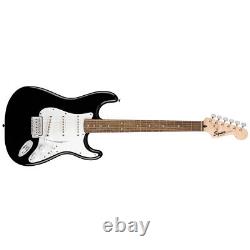 Squier SSS Stratocaster Electric Guitar Black with Fender Play