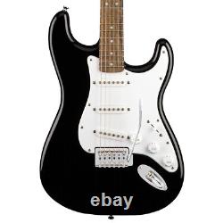 Squier SSS Stratocaster Electric Guitar Black with Fender Play