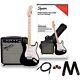 Squier Sonic Stratocaster Electric Guitar Pack With Fender Frontman 10g Amp Blck
