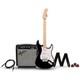 Squier Sonic Stratocaster Electric Guitar Pack With Fender Frontman 10g Amp Blck