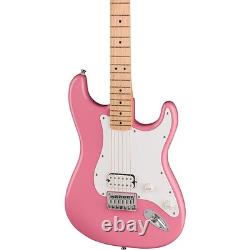 Squier Sonic Stratocaster HT H Maple Fingerboard Electric Guitar Flash Pink