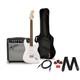 Squier Sonic Stratocaster Le Guitar Pack Wfender Frontman 10g Amp Arctic White