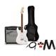 Squier Sonic Stratocaster Le Guitar Pack Wfender Frontman 10g Amp Arctic White