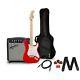 Squier Sonic Stratocaster Le Maple Fb Guitar Pack Withfrontman 10g Amp Torino Red