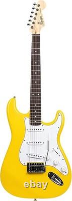 Squier Stratocaster Timeless Graffiti Yellow with Three Squier Single-coil Pickups