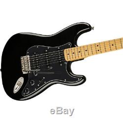 Squier by Fender Classic Vibe'70s Stratocaster HSS Electric Guitar, Maple Black