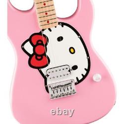 Squier by Fender LIMITED EDITION Hello Kitty Stratocaster Pink Electric Guitar