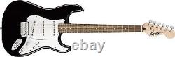 Squier by Stratocaster Beginner Guitar Pack, Laurel Fingerboard, Black, with Gi
