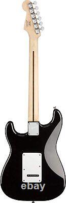 Squier by Stratocaster Beginner Guitar Pack, Laurel Fingerboard, Black, with Gi