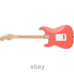 Squire Sonic Stratocaster Guitar, Tahitian Coral, Maple Fingerboard, Kit