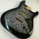 Strat Guitar Body Sss 3 Pcs North American Alder Paisley Blacvk/silver? 4.8lbs