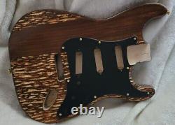 Stratocaster Electric Guitar body Custom Carved Fender Strat Black Pickguard