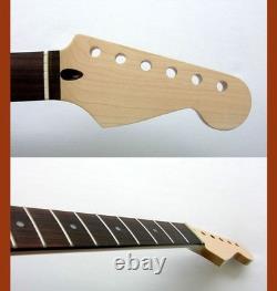 Stratocaster Guitar Neck/Natural/43mm MOP Dots fits Warmoth, Fender STRAT
