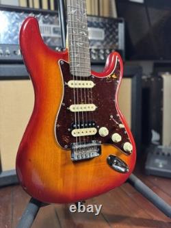 Stratocaster style Electric guitar Plasma Red tree Of Life