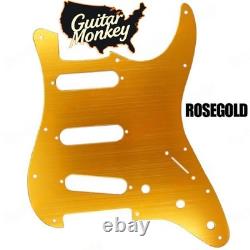 Stunning Chameleon Blue/Teal/Purple Fender HSH Strat Alder Free Metal Pick Guard