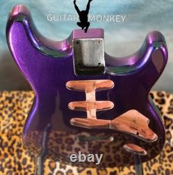 Stunning Metal Flake Chameleon Blue 2 Teal 2 Purple Stratocaster SSS Alder Body