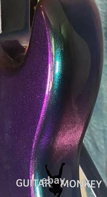 Stunning Metal Flake Chameleon Blue 2 Teal 2 Purple Stratocaster SSS Alder Body