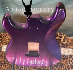 Stunning Metal Flake Chameleon Blue 2 Teal 2 Purple Stratocaster SSS Alder Body