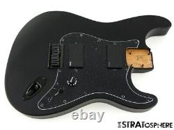 USA Fender JIM ROOT Stratocaster Mahogany HH Strat LOADED BODY, Flat Black